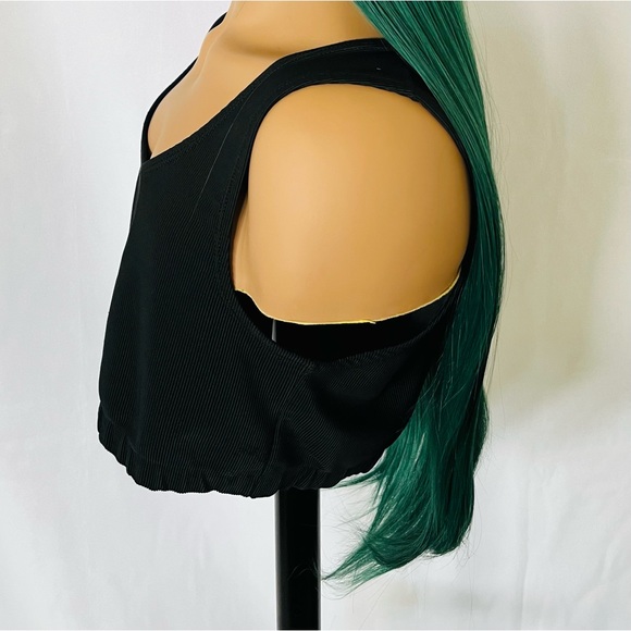 Gorgeous Green Premium Fiber 13x2.5 Long Lace Front Wig for🎄Events / Drag 💄… - Picture 10 of 12